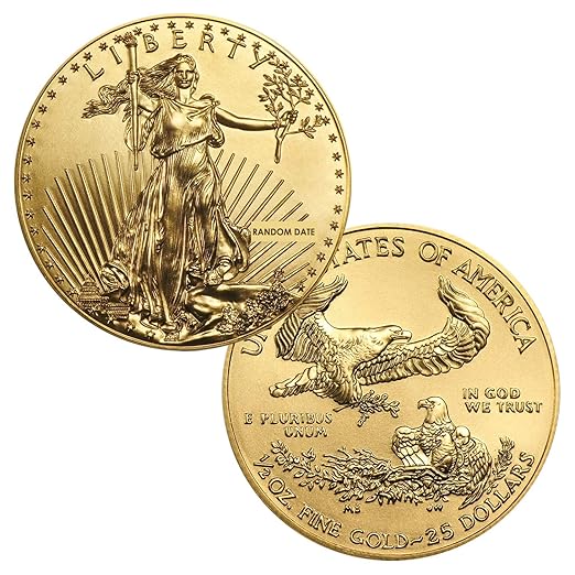 American Eagle $25 1/2 Ounce Gold American Eagle $25 Brilliant Uncirculated